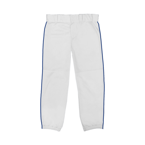 Badger Sport Big League Braided Girls' Pant (230400-028905), Color 'White/Navy'